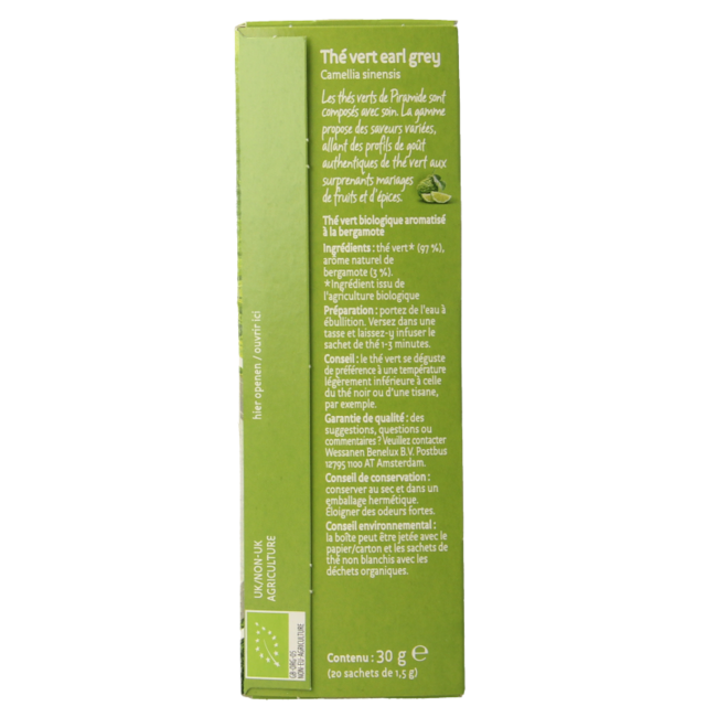 Tè Verde & Earl Grey Biologico 20 Bustine