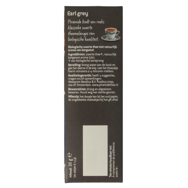 Thé Earl Grey bio 20 sachets