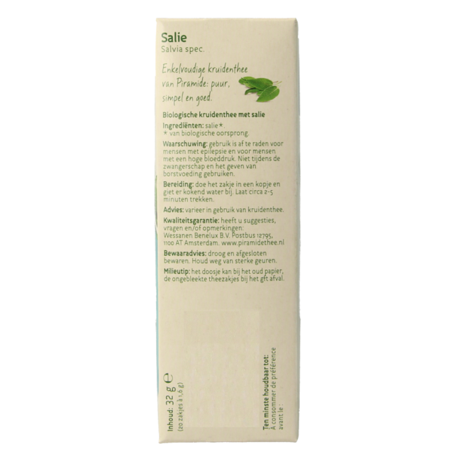 Té de salvia ecológico bio 20 bolsitas