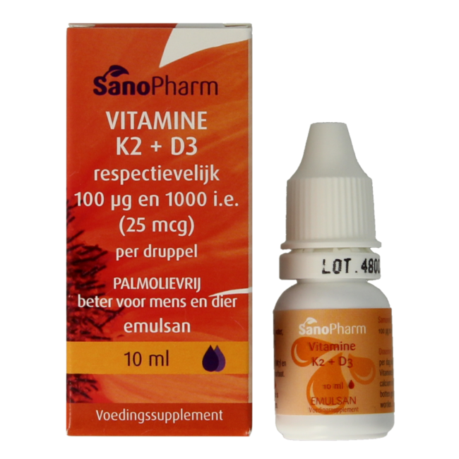 Vitamin K2 D3 emulsan 10 Millilitres