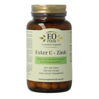 Essential Organics Ester C + cynk czysty 60 kapsułek wegetariańskich