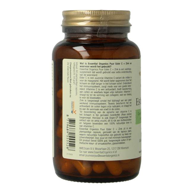 Ester C + zinc pur 60 capsules végétariennes