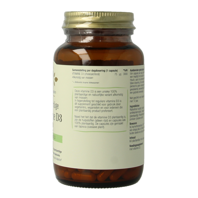 D3 pflanzlich 75 mcg pur 60 vegetarische Kapseln