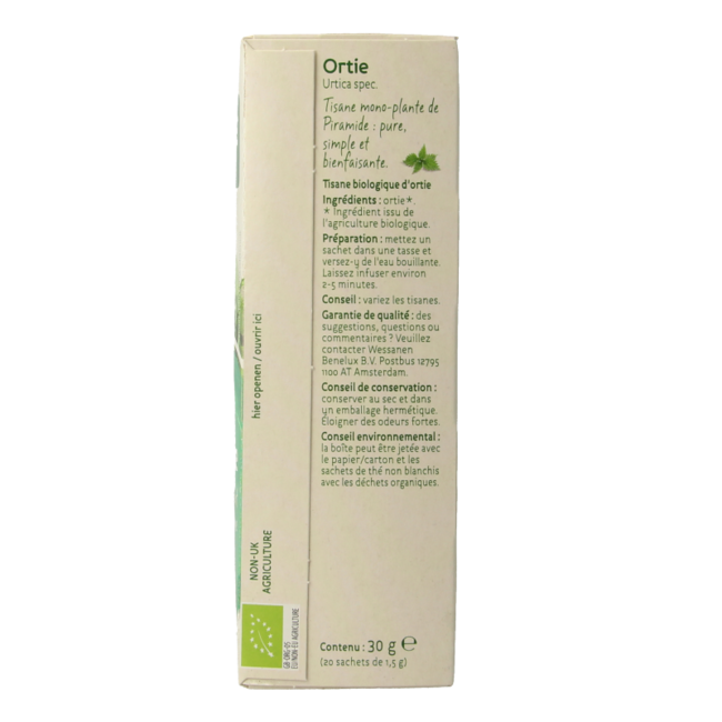 Brandnetel thee eko bio 20 Zakjes