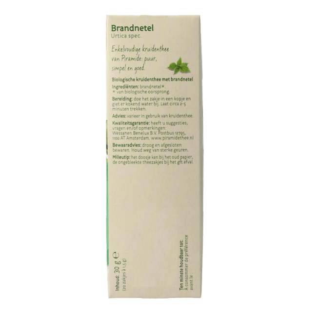 Brandnetel thee eko bio 20 Zakjes