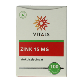 Vitals Vitals Zink 15mg 100 Cápsulas