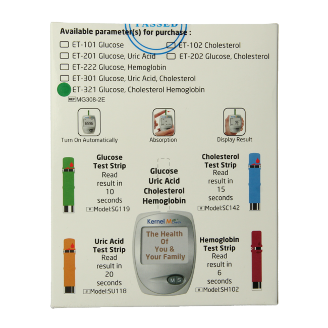 Medidor Multicheck plus Testjezelf.nu HB Glucosa Colesterol 1 unidad