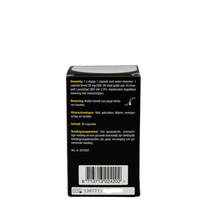 Lucovitaal Cannabidiol CBD 20mg 30 Capsules
