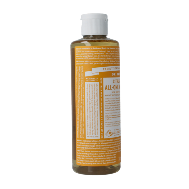 Jabón líquido Dr. Bronner's Cítricos 240 ml