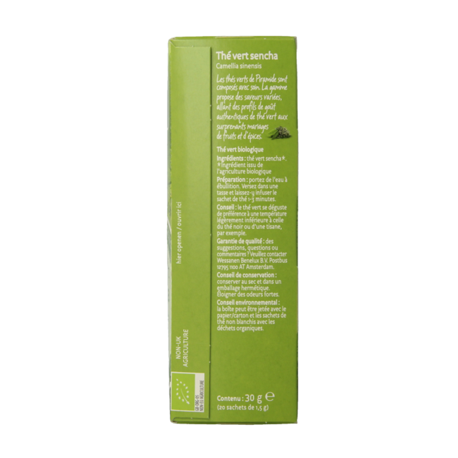 Grüner Tee Sencha Öko Bio 20 Beutel