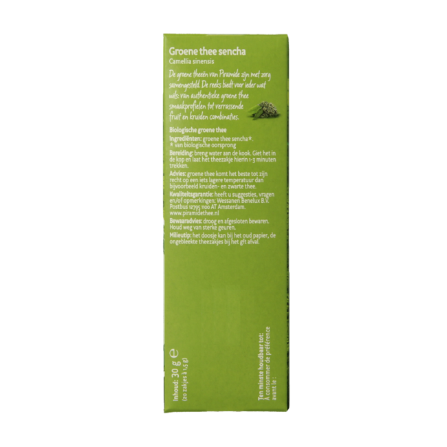 Grüner Tee Sencha Öko Bio 20 Beutel