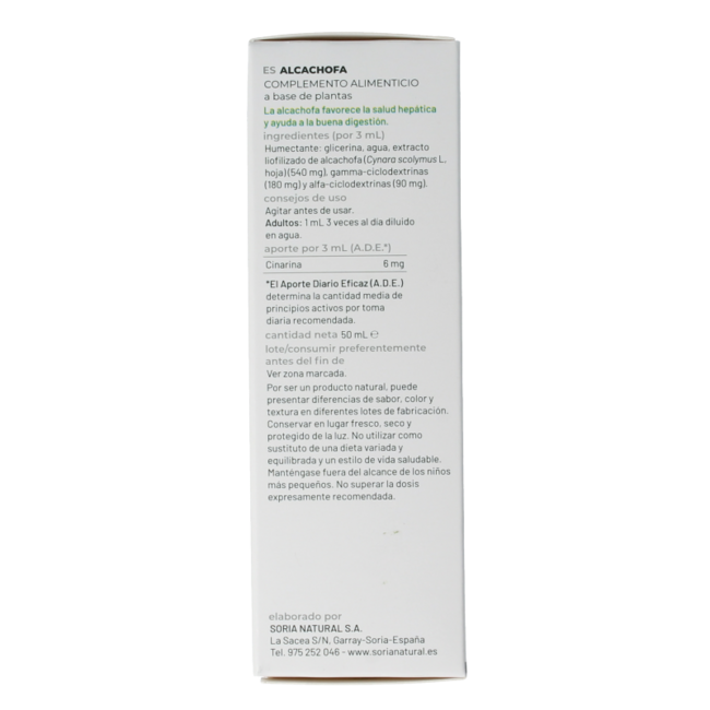 Soria Natural Cynara scolymus XXI extract 50 Milliliter