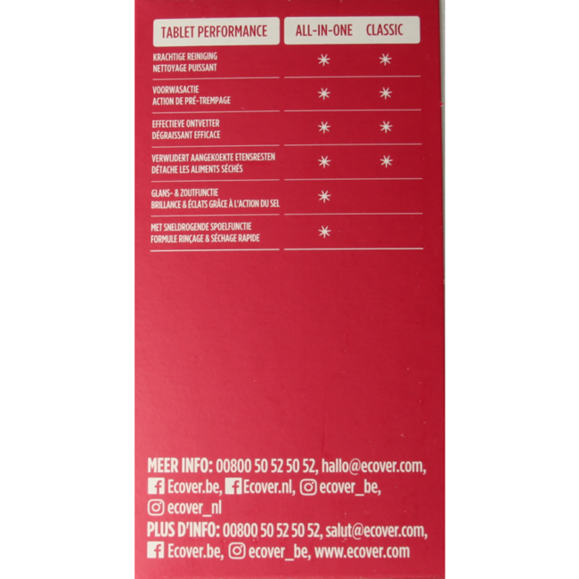 Ecover All-in-1 Dishwasher Tablets - 44 Tablets