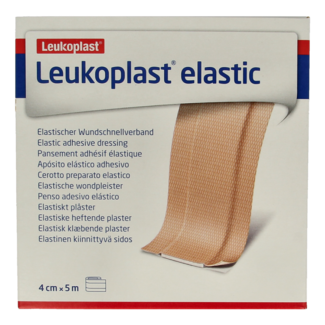 Leukoplast Leukoplast Elastic wondsnelverband 5m x 4cm 1 Stuks
