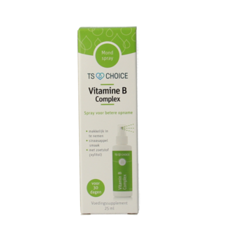 TS Choice Spray vitaminé complexe de vitamines B 25 Millilitres