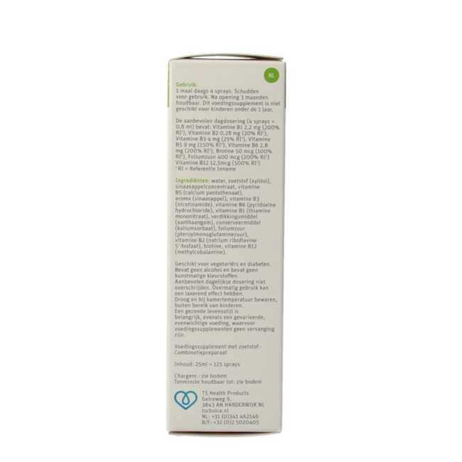 Vitaminespray vitamine B complex  25 Milliliter