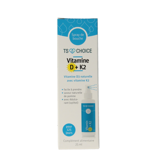 Vitamine-Spray Vitamin D3 + K2 25 Milliliter