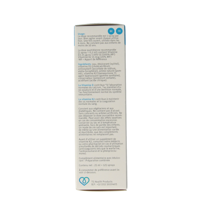 Vitamine-Spray Vitamin D3 + K2 25 Milliliter