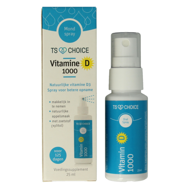 TS Choice Vitaminespray vitamine D 1000 25 Milliliter