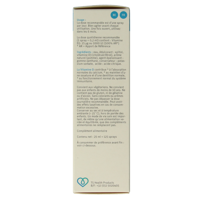 TS Choice Vitaminespray vitamina D 1000 25 mililitros