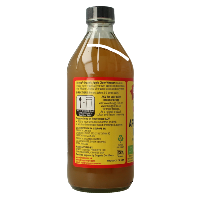 Vinagre de sidra de manzana bio 473 mililitros