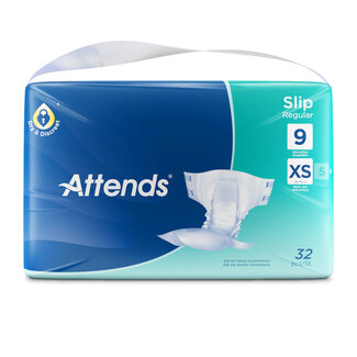 Attends Attends Pañal Slip Regular 9 Talla XS 32 Unidades