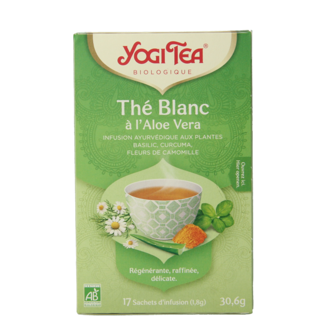 White tea with aloe vera organic 17 bags