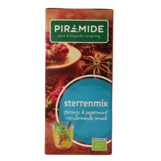 Piramide Herbata ekologiczna Sterrenmix bio, 20 torebek