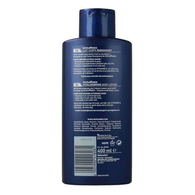 Nivea Men Lait Corps Revitalisant / Hydratant 400 ml