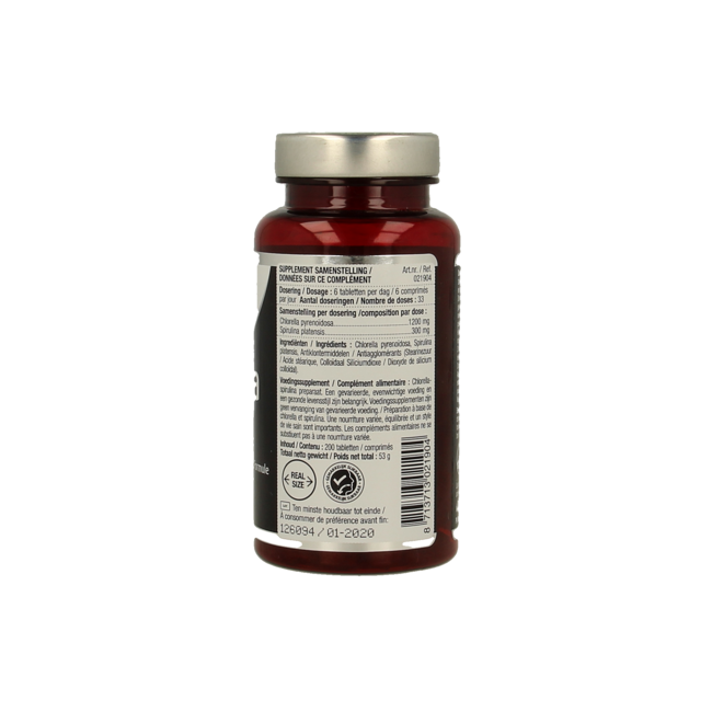 Lucovitaal Chlorella spirulina 200 comprimidos