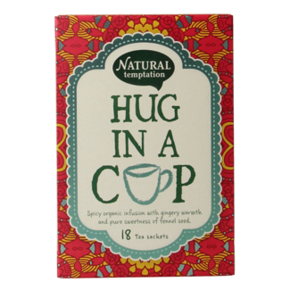 Natural Temptation Hug in a cup organic 18 bags