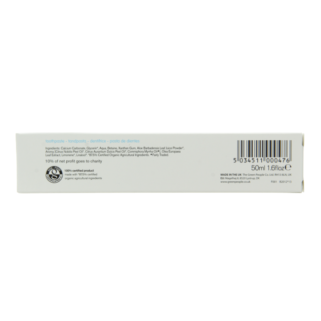 Green People Mandarin Toothpaste 50 Millilitre