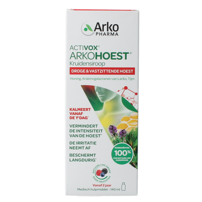 Arkohoest Herbal Syrup Sweetened with Honey 140 Millilitre