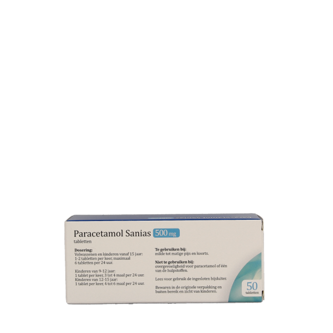 Paracetamol 500mg 50 Comprimidos