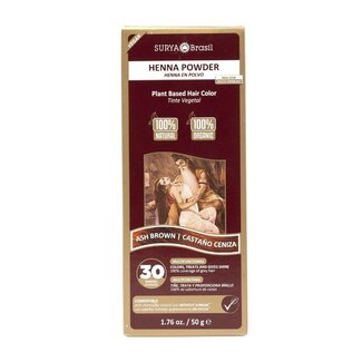 Surya Brasil Surya Brasil Henna Hair Dye Powder Ash Brown 50 Gram