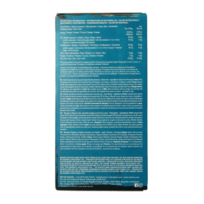 Biscuit-Breaks Zartbitterschokolade & Kokos 160 Gramm