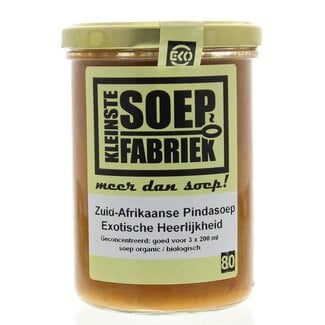 Kleinstesoepfabriek Kleinstesoepfabriek sopa de cacahuete sudafricana bio 400 mililitros