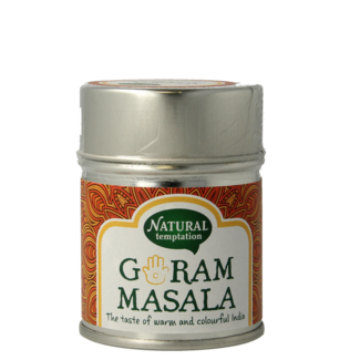 Natural Temptation Garam masala lata natural spices bio 50 gramos