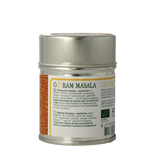 Garam masala lata natural spices bio 50 gramos