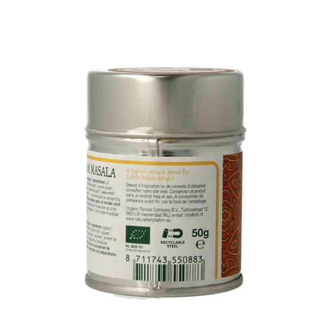 Garam Masala Dose Natural Spices Bio 50 Gramm