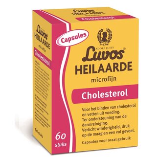 Luvos Heilaarde microfijn colesterol 60 Cápsulas