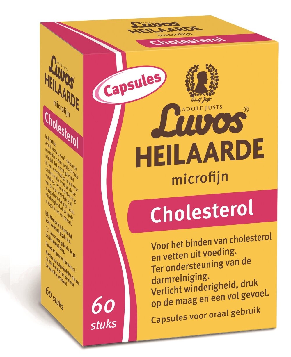 Luvos Heilaarde microfijn colesterol 60 Cápsulas