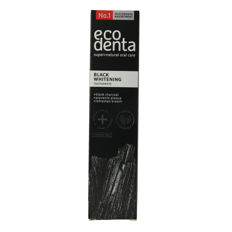 Ecodenta Pasta de dientes blanqueadora carbón extra negro 100 mililitros