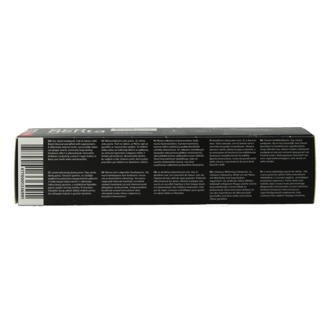 Zahncreme Aufhellend Aktivkohle extra schwarz 100 Milliliter