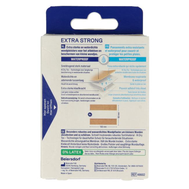 Extra strong waterproof pleisters 8 Stuks