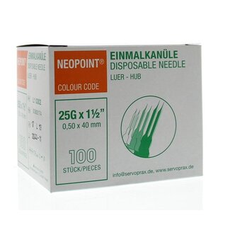 Neopoint Neopoint Injectienaald steriel 0.5 x 40 100 Stuks
