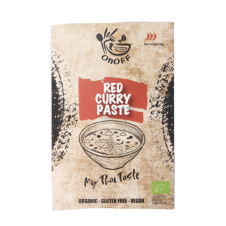 Onoff Onoff pasta de curry rojo tailandés bio 50 gramos