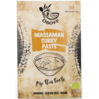 Onoff Pasta de curry massaman tailandés bio 50 gramos