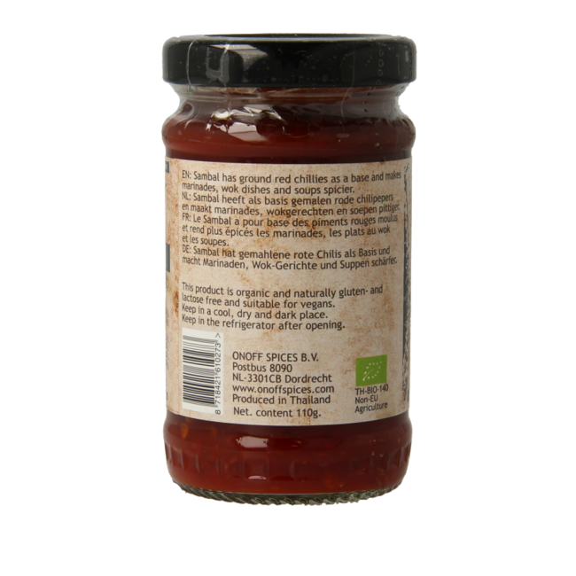 Onoff Sambal oelek organic 110 Gram