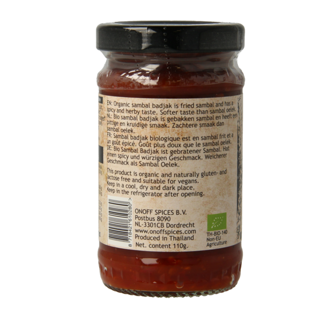 Onoff Sambal badjak bio 110 Gramos